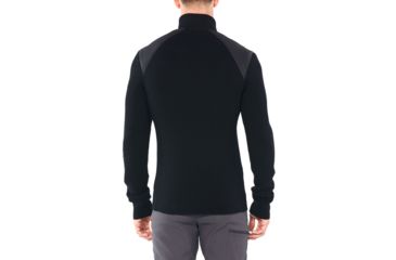 Image of Icebreaker Lumista Hybrid Sweater Jacket - Mens, Black, Large, 104870001L