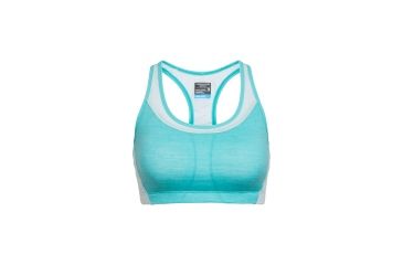 Image of Icebreaker Meld Zone Sport Bra, Lagoon/Dew, XS, 104075401XS