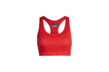 Image of Icebreaker Meld Zone Sport Bra - Womens, Ember, Medium, 104075603M
