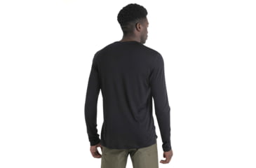 Image of Icebreaker Men Merino 125 Cool-Lite Sphere LS Tee, Black, L, IB0A56ZL001L