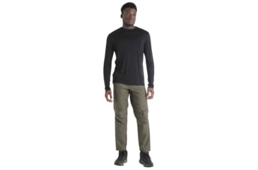 Image of Icebreaker Men Merino 125 Cool-Lite Sphere LS Tee, Black, L, IB0A56ZL001L