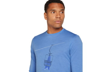 Image of Icebreaker Men Merino 150 Tech Lite LS Tee Bear Lift, Baja, XL, IB0A573Y01DXL