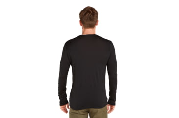 Image of Icebreaker Men Merino 150 Tech Lite LS Tee Bear Lift, Black, XL, IB0A573Y001XL