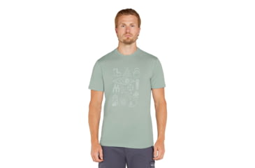 Image of Icebreaker Men Merino 150 Tech Lite SS Tee Camp Essentials, Moss, M, IB0A571X01GM