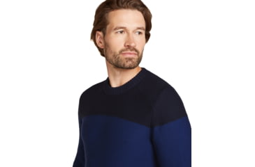 Image of Icebreaker Men Waypoint Crewe Sweater, Midnight Navy/Royal Navy/CB, M, IB104328938M