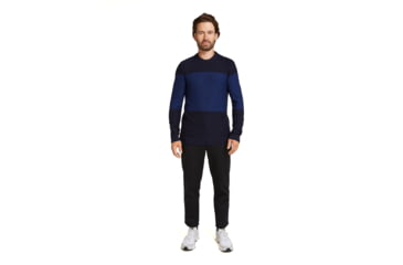 Image of Icebreaker Men Waypoint Crewe Sweater, Midnight Navy/Royal Navy/CB, M, IB104328938M