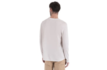 Image of Icebreaker Merino 150 Tech Lite III LS Relaxed Pocket Tee - Mens, Ecru Heather, Extra Large, IB0A56WG116XL