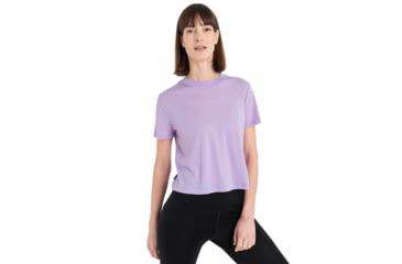 Image of Icebreaker Merino 150 Tech Lite III SS Crop Tee - Womens, Purple Gaze, Large, IB0A56Y2736L