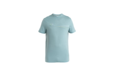 Image of Icebreaker Merino 150 Tech Lite III SS Tee Cadence Paths - Mens, Cloud Ray, Medium, IB0A56WMA75M