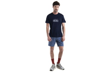Image of Icebreaker Merino 150 Tech Lite III SS Tee IB Grown Naturally - Mens, Midnight Navy, Extra Large, IB0A56WY401XL