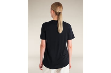 Image of Icebreaker Merino 150 Tech Lite SS Relaxed T-Shirt - Womens, Black, Extra Small, IB0A56XZ001XS