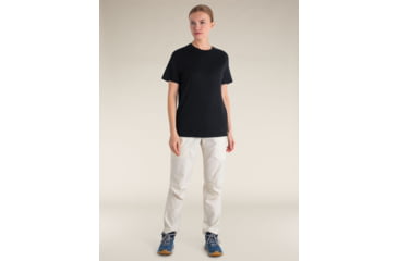 Image of Icebreaker Merino 150 Tech Lite SS Relaxed T-Shirt - Womens, Black, Extra Small, IB0A56XZ001XS