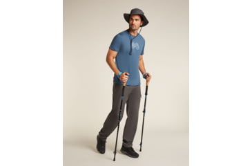 Image of Icebreaker Merino 150 Tech Lite SS T-Shirt Adventure Ride - Mens, Dawn, 2XL, IB0A576IA76XXL