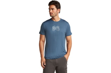 Image of Icebreaker Merino 150 Tech Lite SS T-Shirt Adventure Ride - Mens, Dawn, 2XL, IB0A576IA76XXL