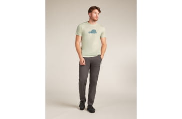 Image of Icebreaker Merino 150 Tech Lite SS T-Shirt Cosy Camper - Mens, Ashen, 2XL, IB0A576E01TXXL