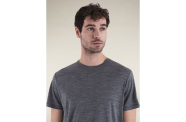Image of Icebreaker Merino 150 Tech Lite SS T-Shirt - Mens, Gritstone HTHR, Small, IB0A56WL013S