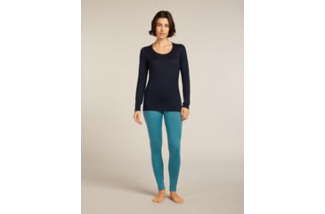 Image of Icebreaker Merino 200 Oasis Leggings - Womens, Topaz, Small, IB1043830GQS