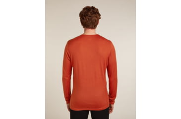 Image of Icebreaker Merino 200 Oasis Long Sleeve Crew Thermal Top - Mens, Agate, Large, IB1043650GSL