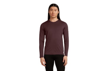 Image of Icebreaker Merino 200 Oasis Long Sleeve Crew Thermal Top - Mens, Java, Extra Large, IB1043650GWXL