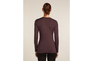 Image of Icebreaker Merino 200 Oasis Long Sleeve Crew Thermal Top - Womens, Java, Medium, IB1043750GWM