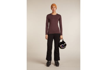 Image of Icebreaker Merino 200 Oasis Long Sleeve Crew Thermal Top - Womens, Java, Medium, IB1043750GWM