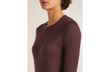 Image of Icebreaker Merino 200 Oasis Long Sleeve Crew Thermal Top - Womens, Java, Medium, IB1043750GWM