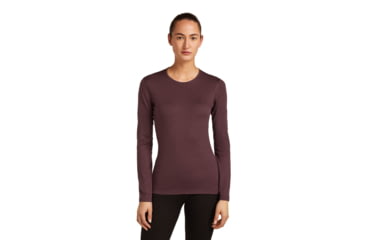 Image of Icebreaker Merino 200 Oasis Long Sleeve Crew Thermal Top - Womens, Java, Medium, IB1043750GWM