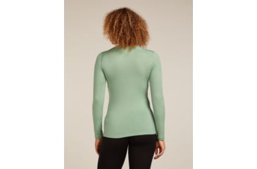 Image of Icebreaker Merino 200 Oasis Long Sleeve Crew Thermal Top - Womens, Seaglass, Medium, IB1043750GZM