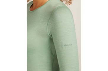 Image of Icebreaker Merino 200 Oasis Long Sleeve Crew Thermal Top - Womens, Seaglass, Medium, IB1043750GZM
