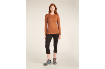 Image of Icebreaker Merino 200 Oasis LS Crewe - Womens, Dusty Clay, Extra Large, IB1043750B0XL