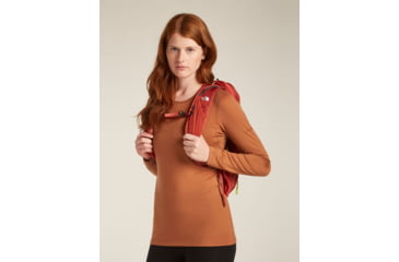 Image of Icebreaker Merino 200 Oasis LS Crewe - Womens, Dusty Clay, Extra Large, IB1043750B0XL