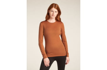Image of Icebreaker Merino 200 Oasis LS Crewe - Womens, Dusty Clay, Extra Large, IB1043750B0XL