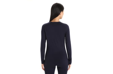Image of Icebreaker Merino 200 Oasis LS Crewe - Women's, Midnight Navy, Extra Large, IB104375401XL