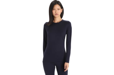 Image of Icebreaker Merino 200 Oasis LS Crewe - Womens, Midnight Navy, Extra Large, IB104375401XL
