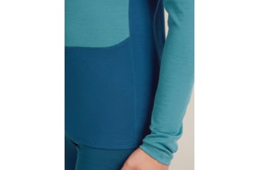 Image of Icebreaker Merino 200 ZoneKnit Long Sleeve Crew Thermal Top - Mens, Atlantis/Topaz/CB, Extra Large, IB0A579O0J7XL