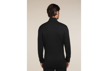 Image of Icebreaker Merino 260 Tech Long Sleeve Half Zip Thermal Top - Mens, Black, Large, IBB04372001L