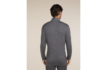 Image of Icebreaker Merino 260 Tech Long Sleeve Half Zip Thermal Top - Mens, Gritstone HTHR, Extra Large, IBB04372013XL