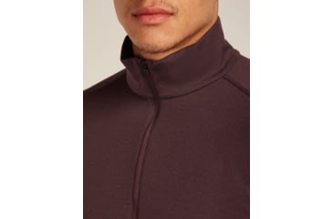 Image of Icebreaker Merino 260 Tech Long Sleeve Half Zip Thermal Top - Mens, Java, Medium, IBB043720GWM