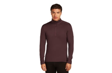 Image of Icebreaker Merino 260 Tech Long Sleeve Half Zip Thermal Top - Mens, Java, Medium, IBB043720GWM