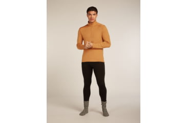 Image of Icebreaker Merino 260 Tech Long Sleeve Half Zip Thermal Top - Mens, Trail, Extra Large, IBB043720GRXL