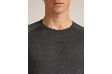 Image of Icebreaker Merino 260 ZoneKnit Long Sleeve Crew Thermal Top - Mens, Jet HTHR, Extra Large, IB0A57CI011XL