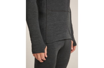 Image of Icebreaker Merino 260 ZoneKnit Long Sleeve Crew Thermal Top - Mens, Jet HTHR, Extra Large, IB0A57CI011XL