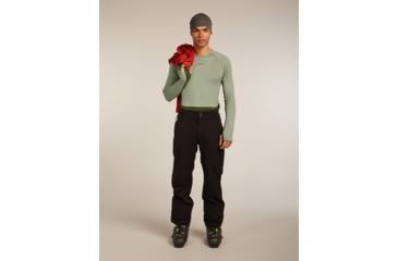 Image of Icebreaker Merino 260 ZoneKnit Long Sleeve Crew Thermal Top - Mens, Loden/Lichen/CB, Extra Large, IB0A57CI0JFXL