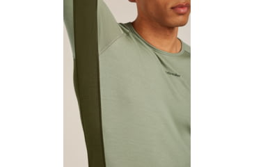 Image of Icebreaker Merino 260 ZoneKnit Long Sleeve Crew Thermal Top - Mens, Loden/Lichen/CB, Extra Large, IB0A57CI0JFXL
