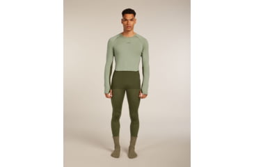 Image of Icebreaker Merino 260 ZoneKnit Long Sleeve Crew Thermal Top - Mens, Loden/Lichen/CB, Extra Large, IB0A57CI0JFXL