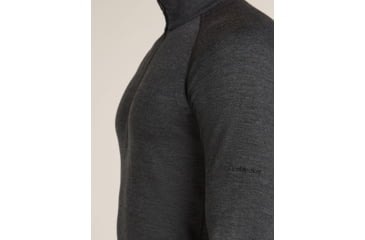 Image of Icebreaker Merino 260 ZoneKnit Long Sleeve Half Zip Thermal Top - Mens, Jet HTHR, Large, IB0A57CJ011L