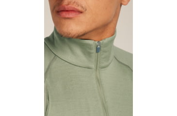 Image of Icebreaker Merino 260 ZoneKnit Long Sleeve Half Zip Thermal Top - Mens, Loden/Lichen/CB, Extra Large, IB0A57CJ0JFXL