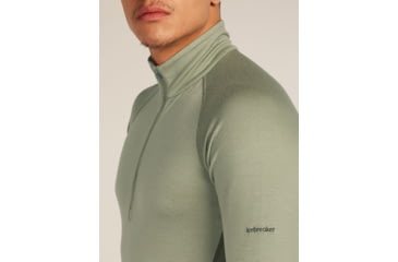 Image of Icebreaker Merino 260 ZoneKnit Long Sleeve Half Zip Thermal Top - Mens, Loden/Lichen/CB, Extra Large, IB0A57CJ0JFXL