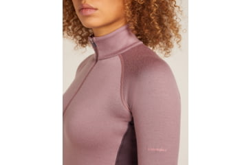 Image of Icebreaker Merino 260 ZoneKnit Long Sleeve Half Zip Thermal Top - Womens, Java/Summit/CB, Small, IB0A57CM0JQS