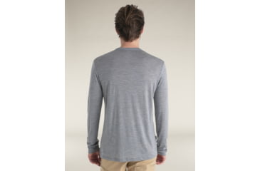Image of Icebreaker Merino Blend 125 Cool-Lite Sphere Long Sleeve Tee - Mens, Metro HTHR, Medium, IB0A56ZL016M